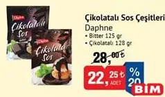 DAPHNE ÇİKOLATALI SOS ÇEŞİTLERİ fiyat ve kampanya bilgisi